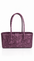 Eclat Tote Mini - Berry Python