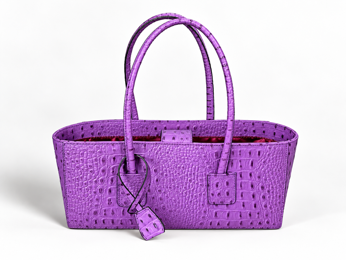 Eclat Tote Mini - Plum Croc
