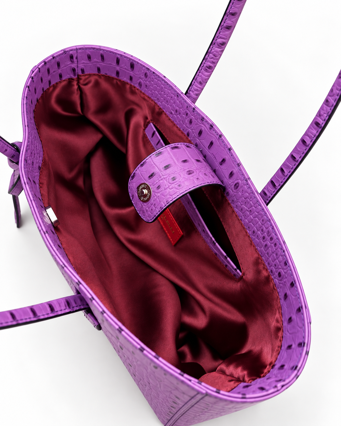 Eclat Tote Mini - Plum Croc