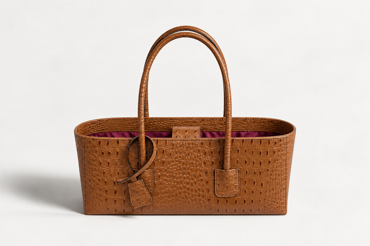 Eclat Tote Mini - Toffee Croc