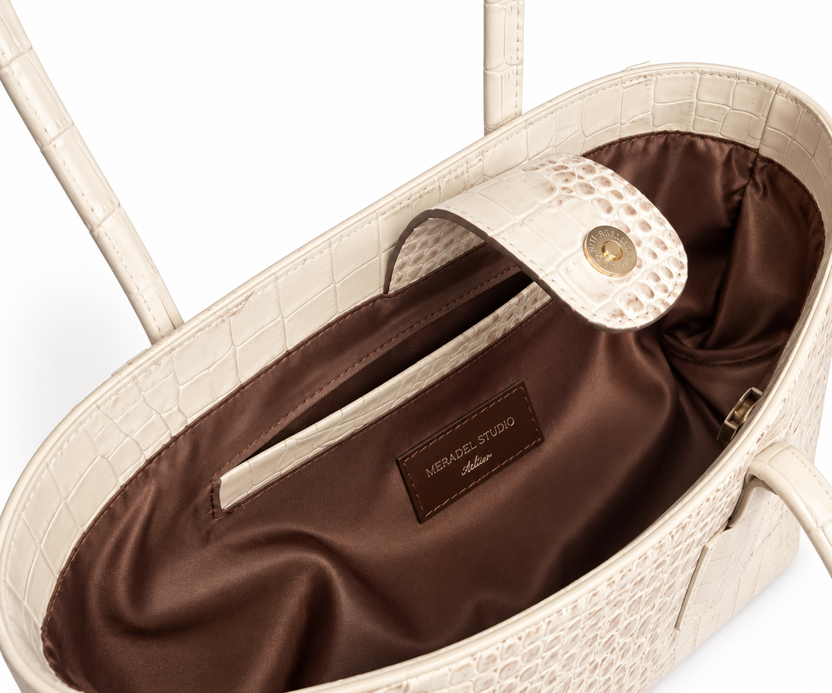 Eclat Tote Mini - Latte Marble