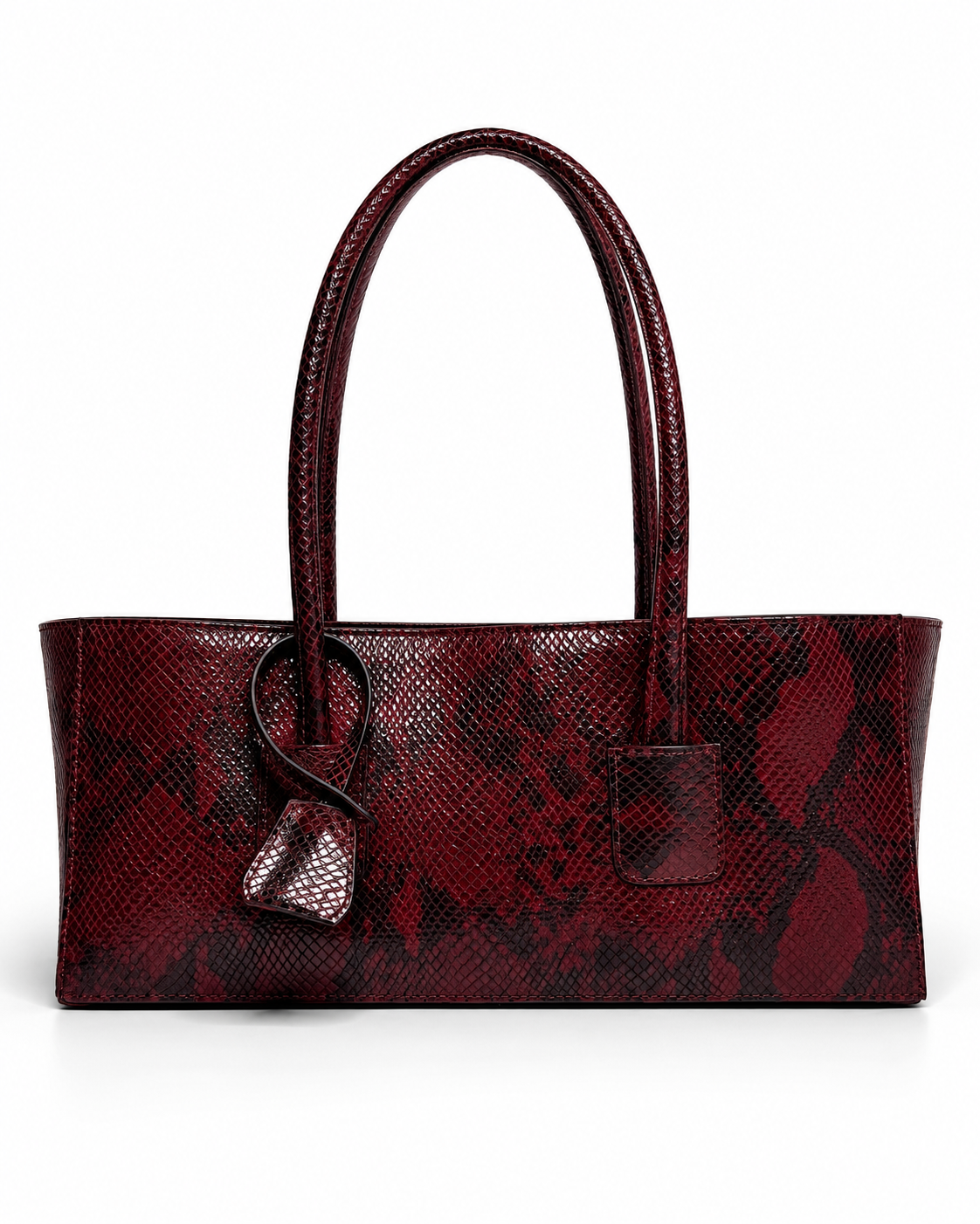 Eclat Tote Mini - Bordeaux Python