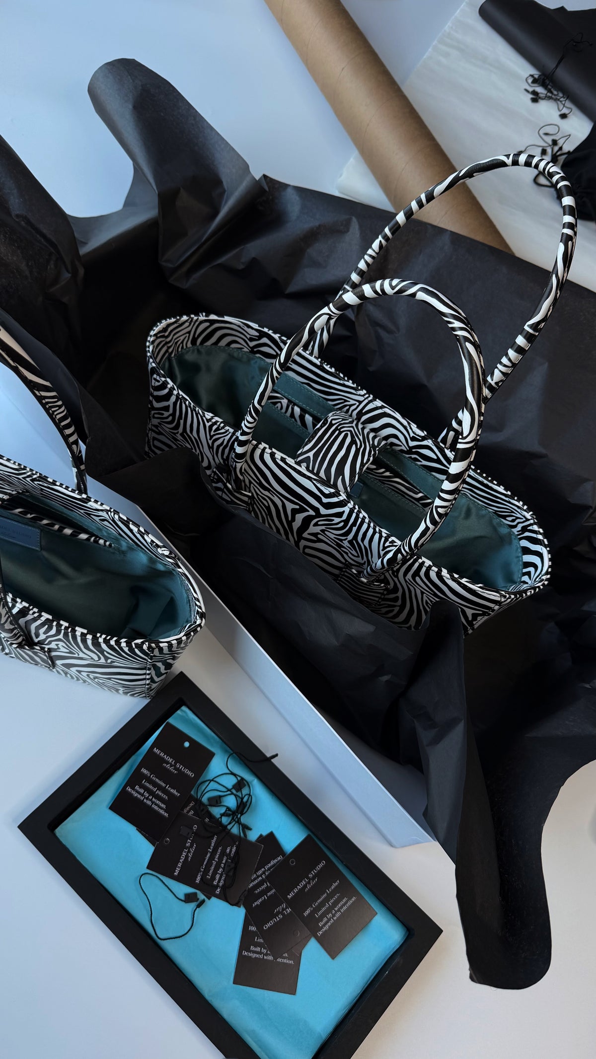 Eclat Tote Mini - Zebra Noir