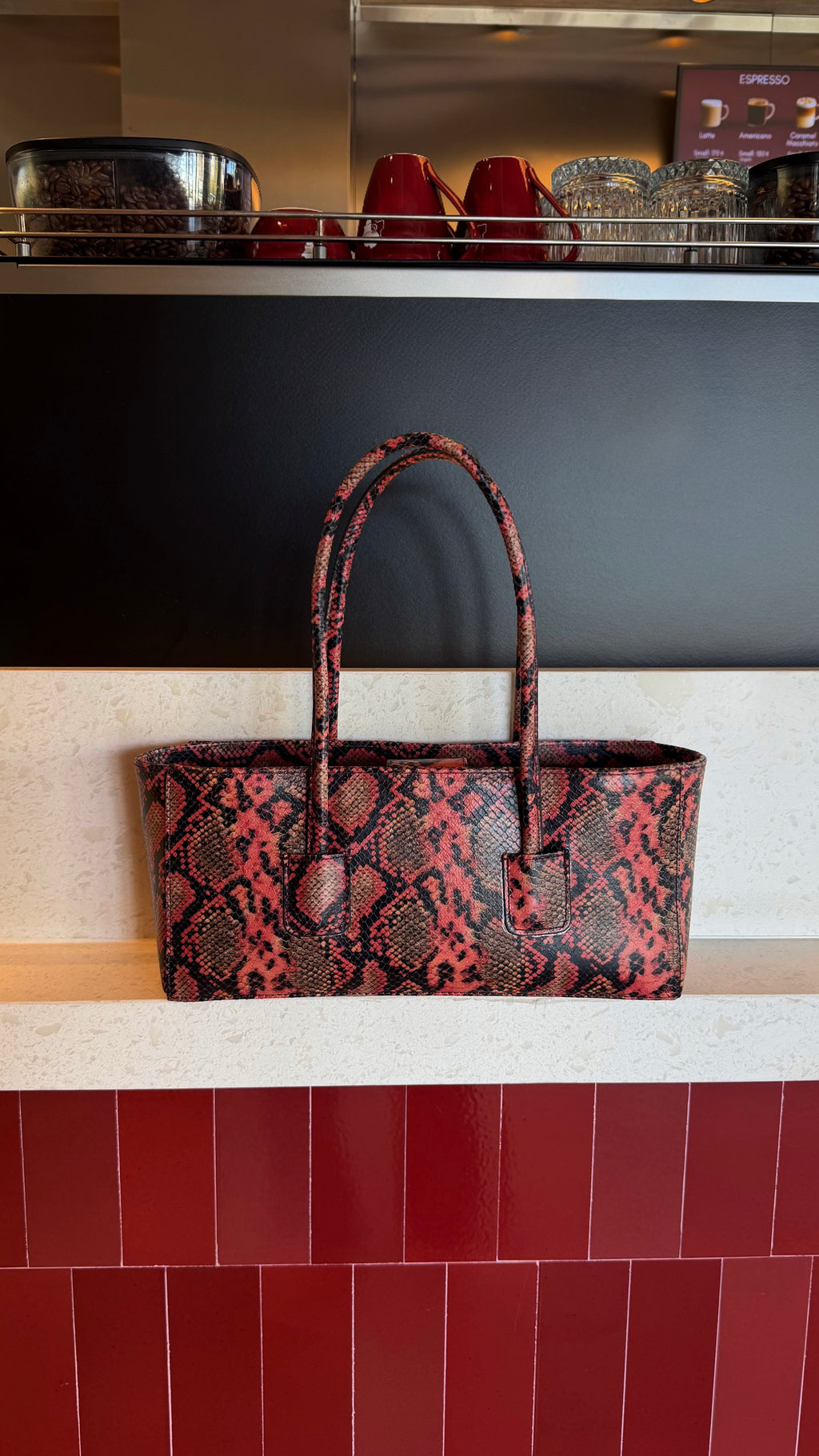Eclat Tote Mini - Sienna Python
