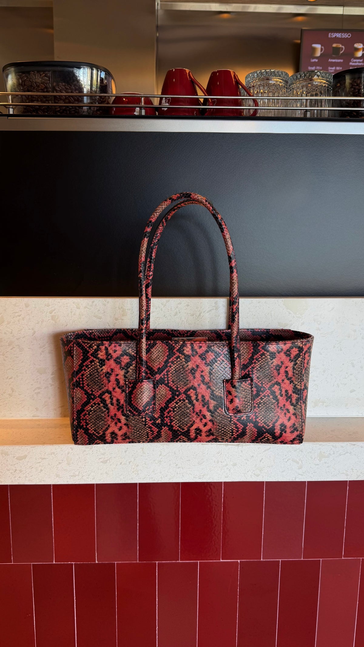 Eclat Tote Mini - Sienna Python