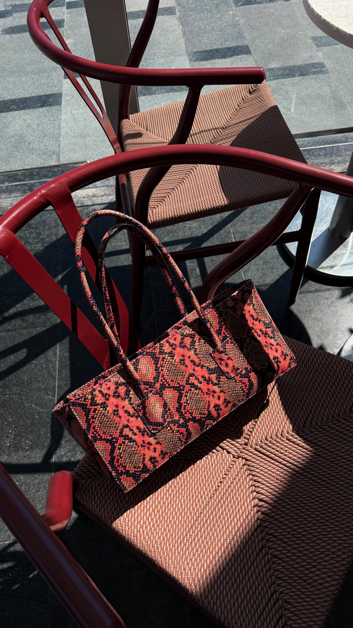 Eclat Tote Mini - Sienna Python