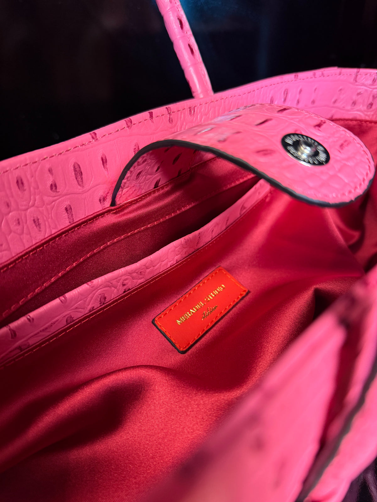 Eclat Tote Mini - Sangria Croc