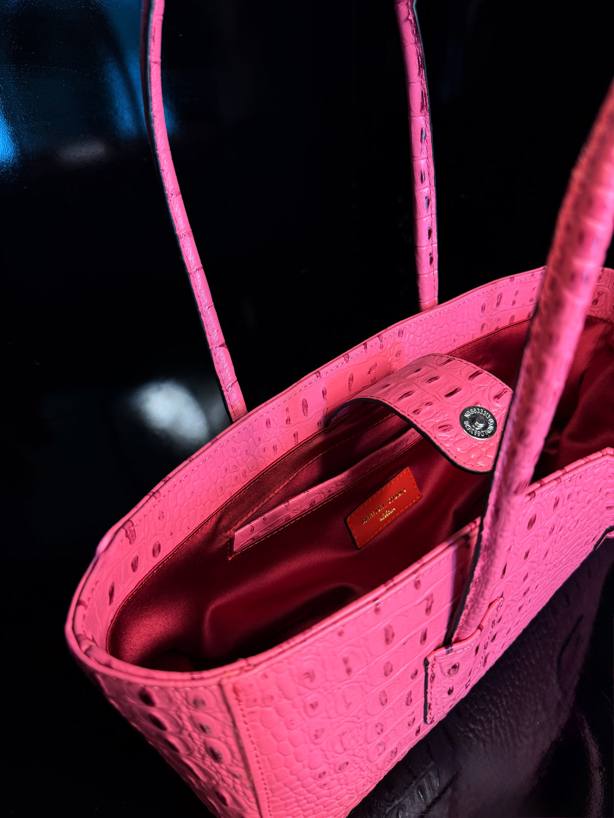 Eclat Tote Mini - Sangria Croc