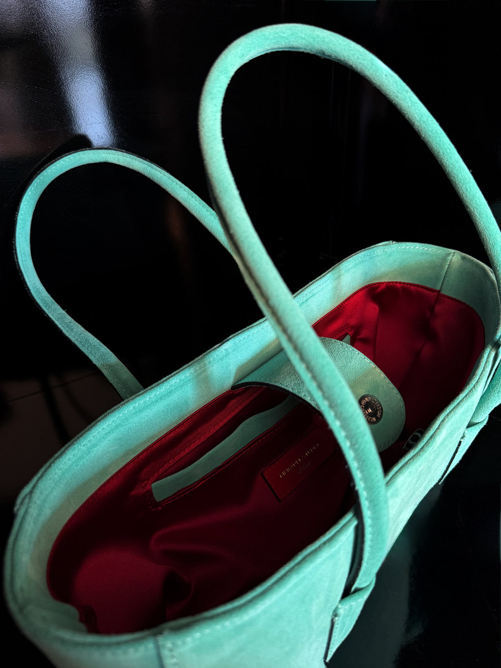 Eclat Tote Mini - Suede Mint