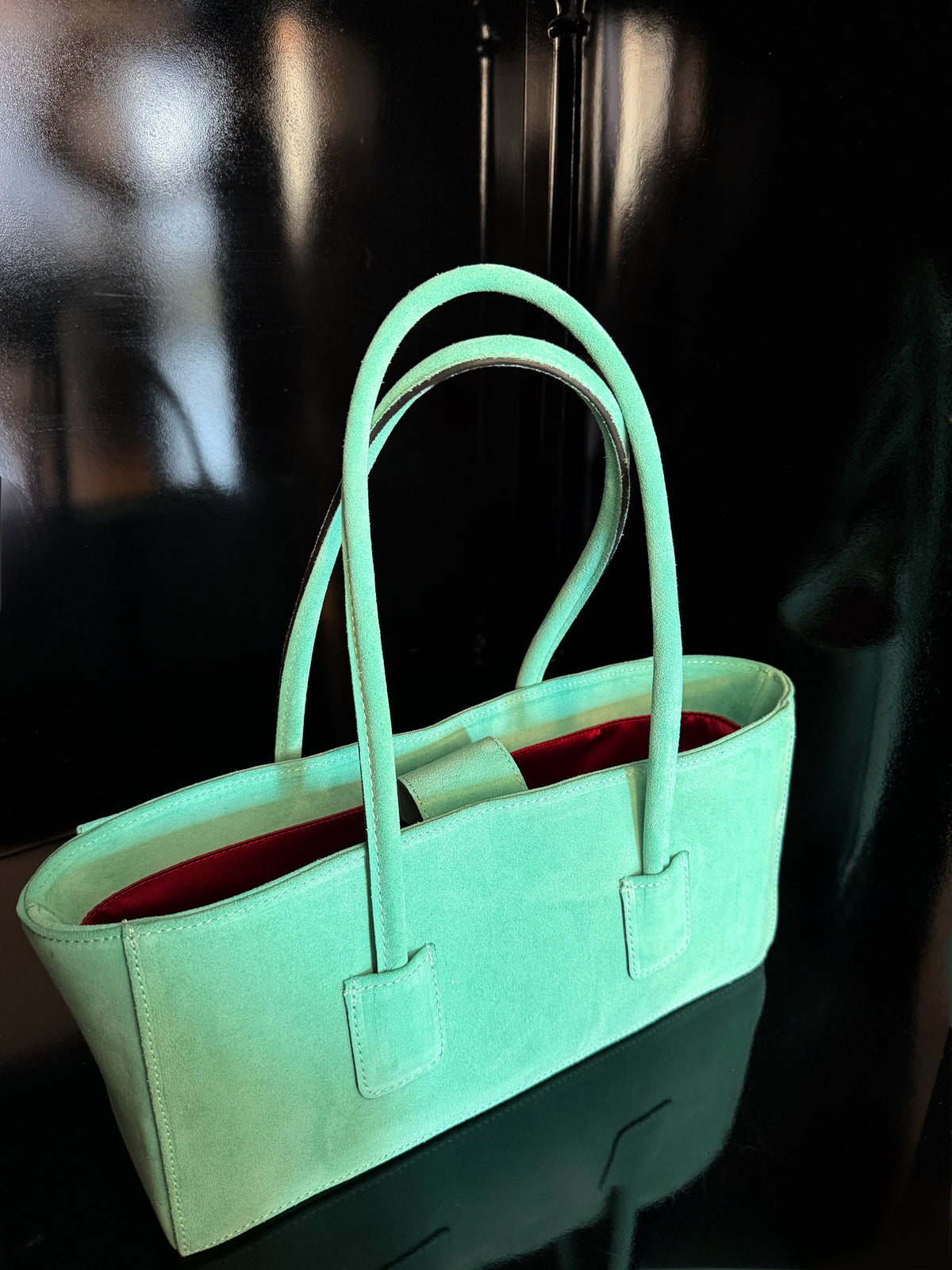 Eclat Tote Mini - Suede Mint