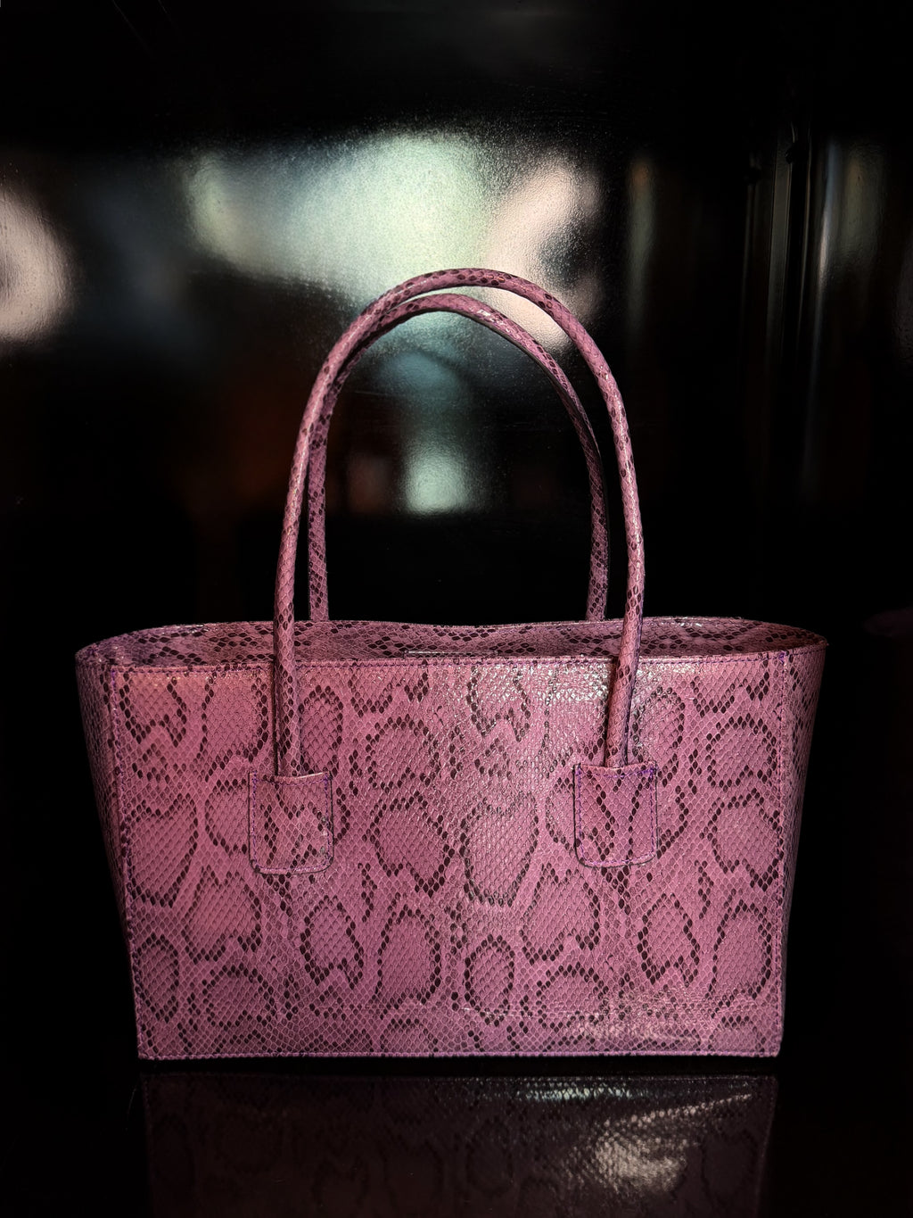 Eclat Tote - Berry Python