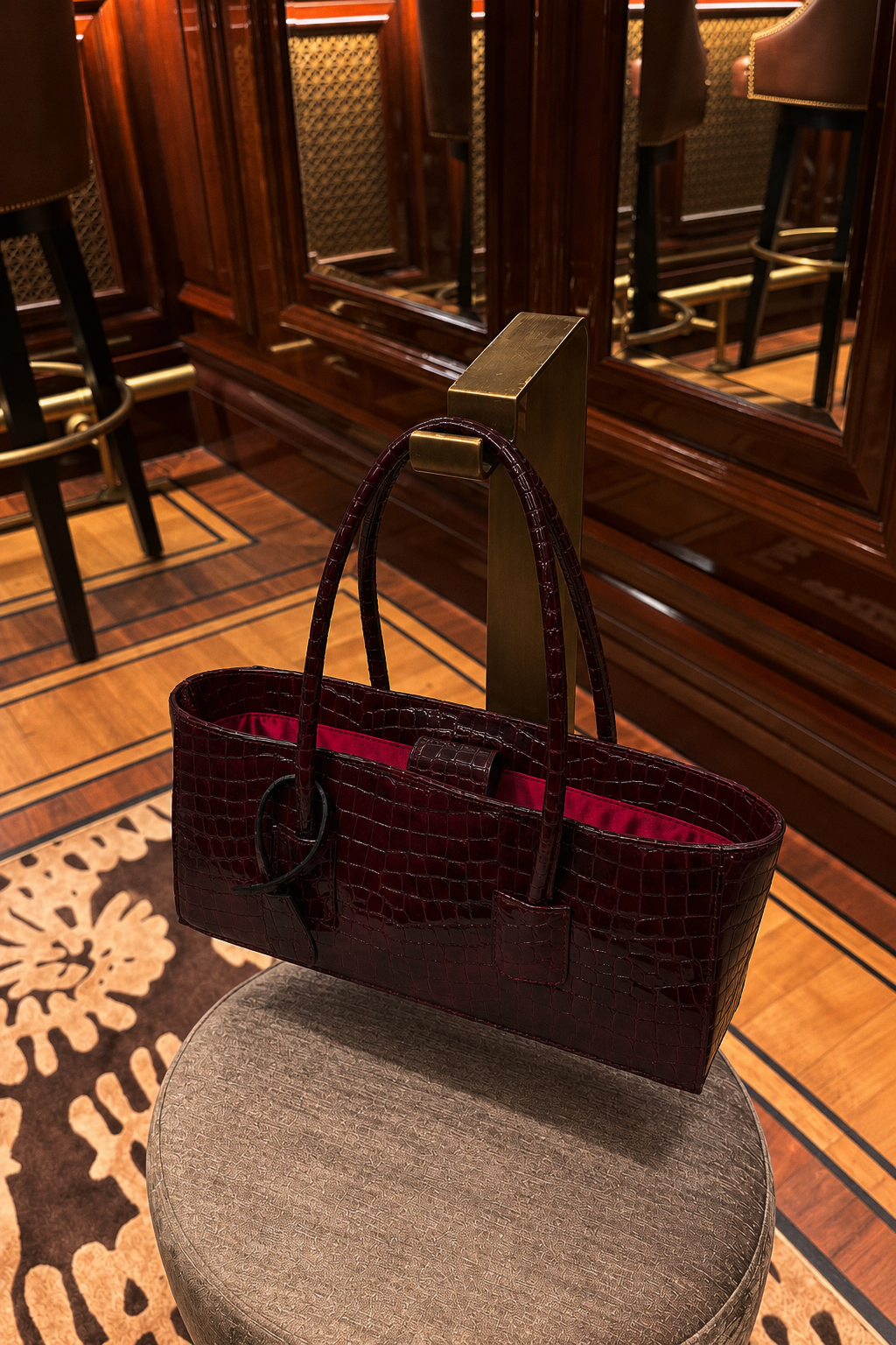 Eclat Tote Mini - Rouge Noir