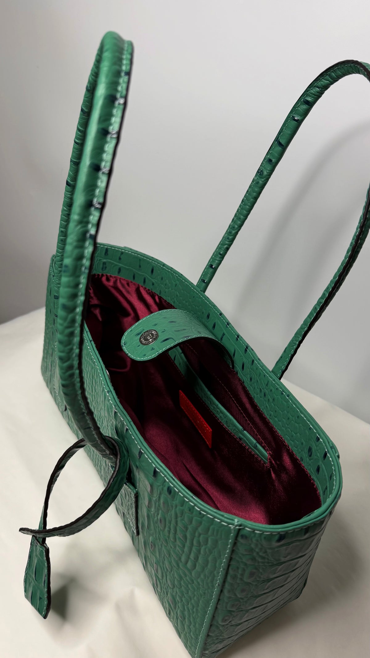 Eclat Tote Mini - Emerald Croc