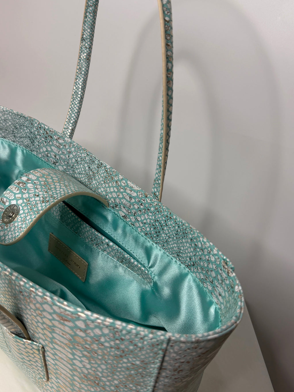 Eclat Tote Mini - Mint Serpent