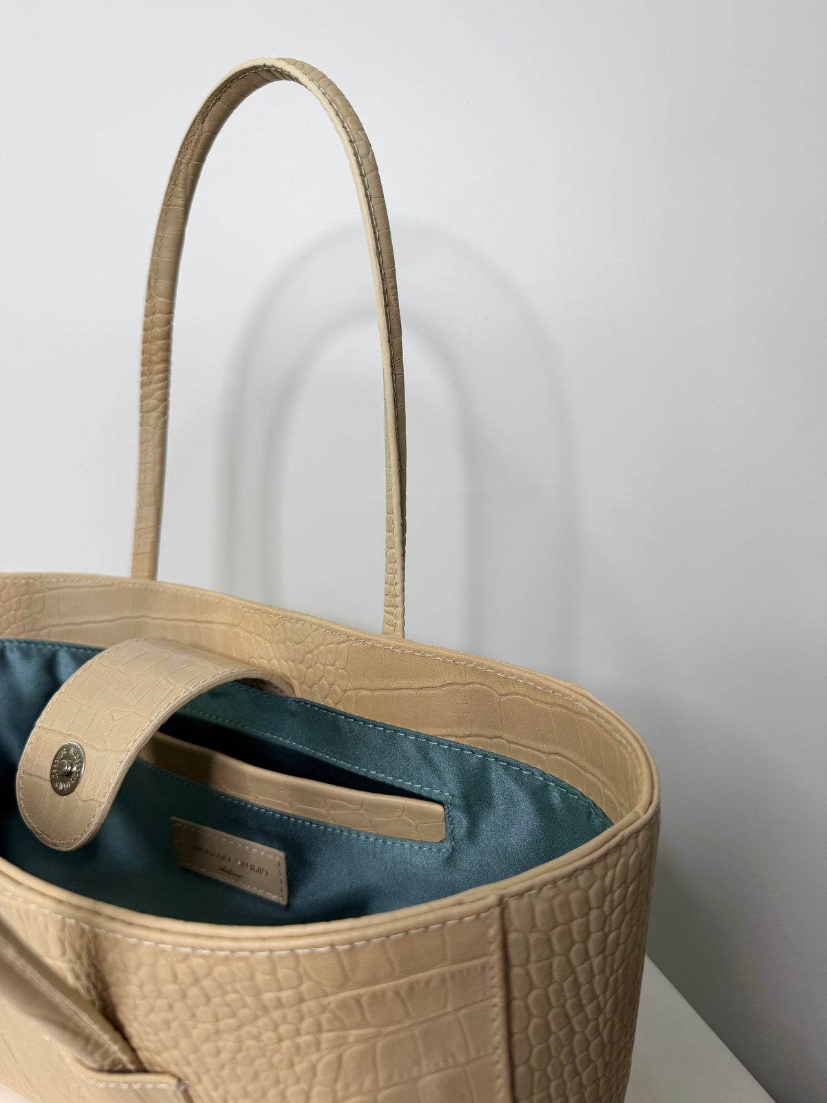 Eclat Tote Mini - Nude Croc